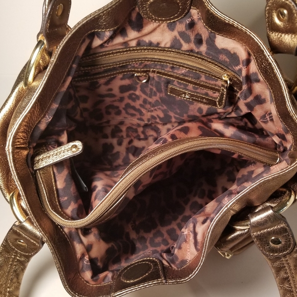 B Makowsky Snake Embossed Lthr Bag - Picture 5 of 8